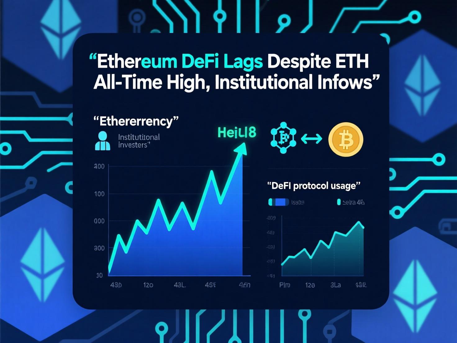 “Institutional inflows rise as Ethereum DeFi lags despite ETH all-time high”