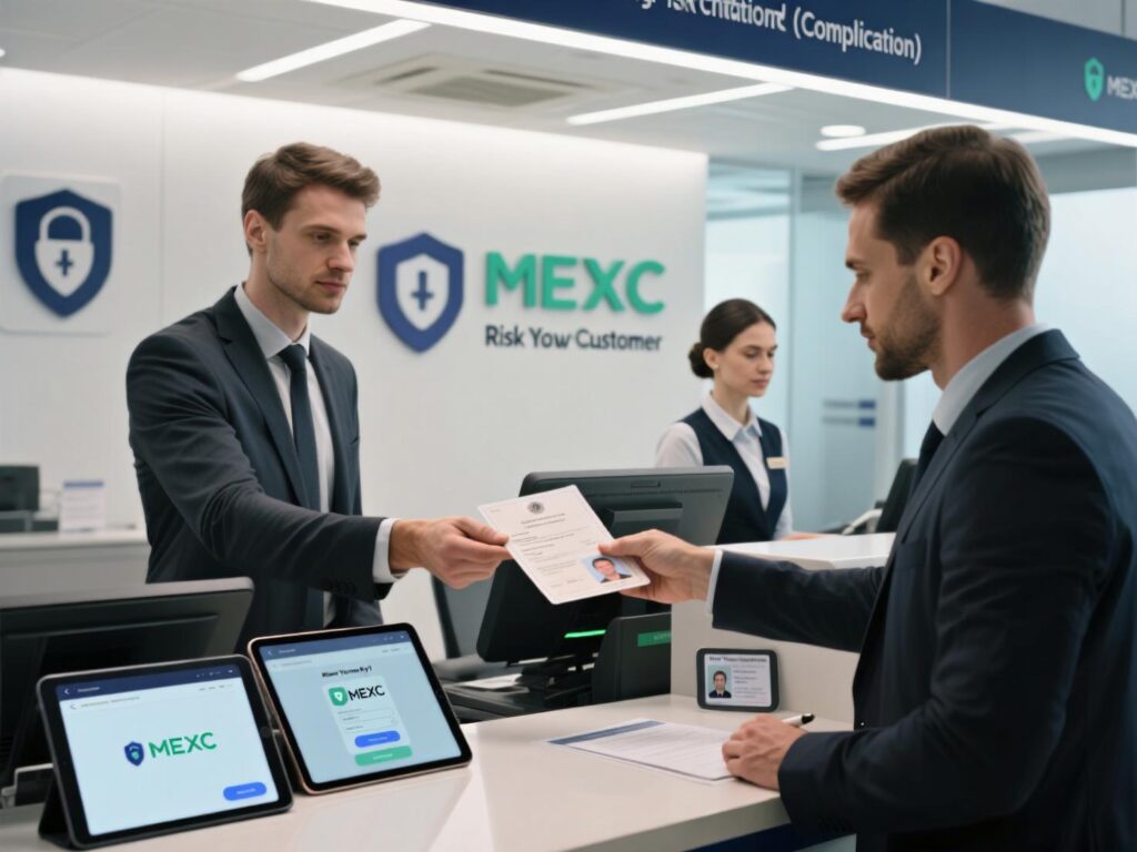 Dashboard visual of exchange risk controls amid MEXC in-person KYC request