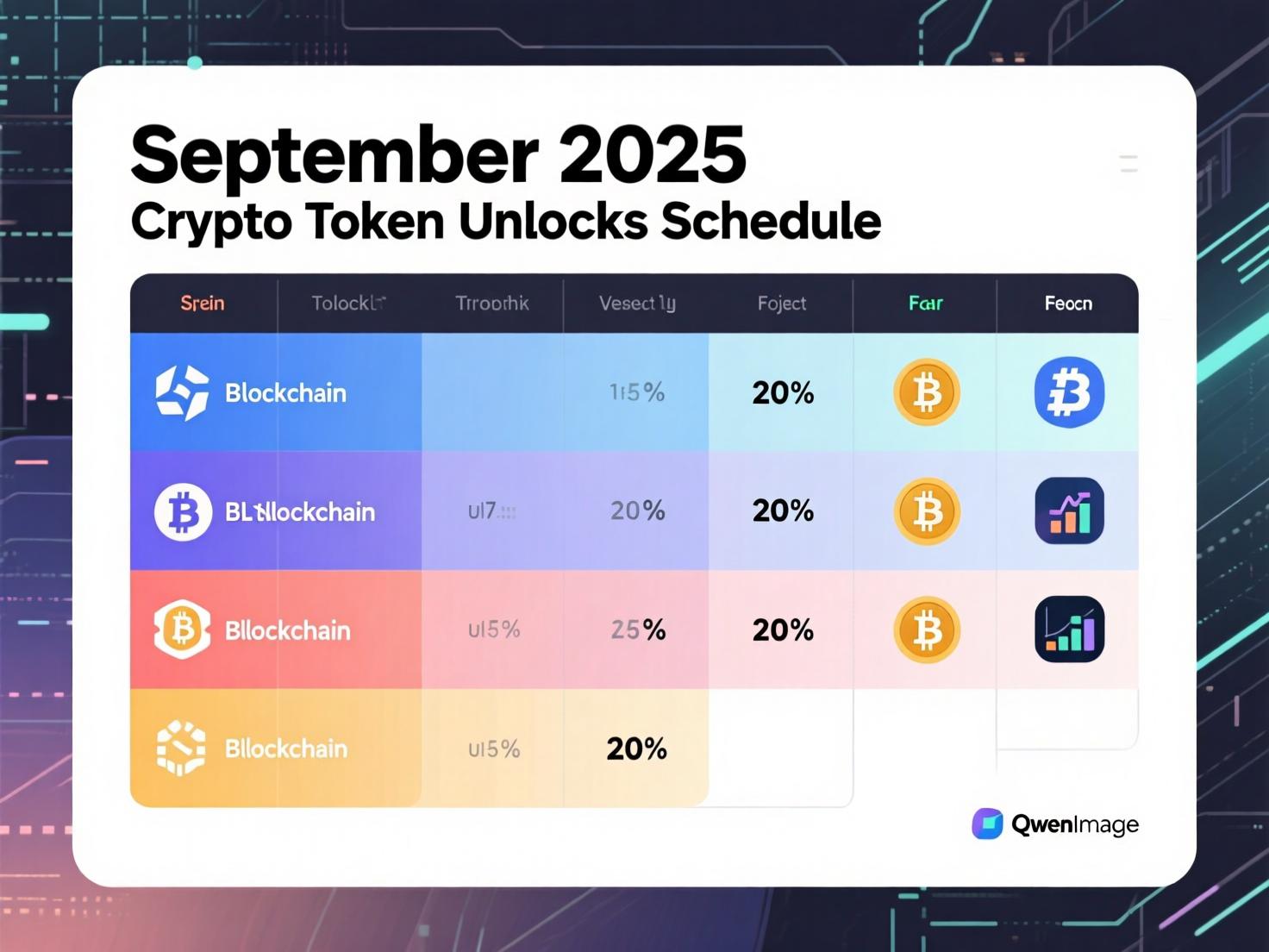 Crypto market to unlock $4.5B in tokens in September