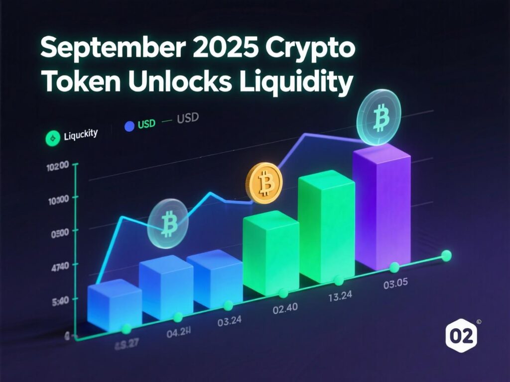 Liquidity and cliff vs linear breakdown for September 2025 crypto token unlocks