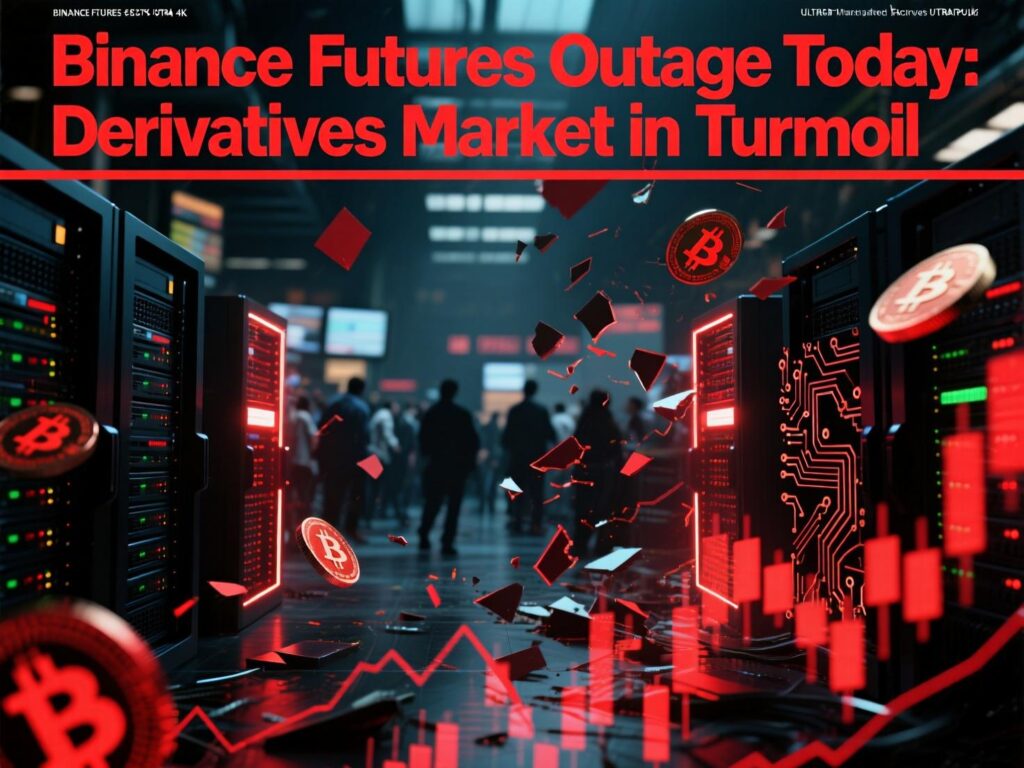 Derivatives market reaction to the Binance futures outage today