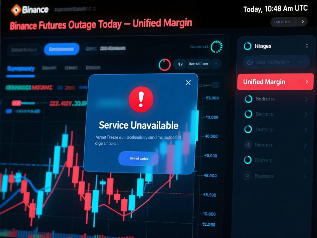 Unified Margin panel during the Binance futures outage today