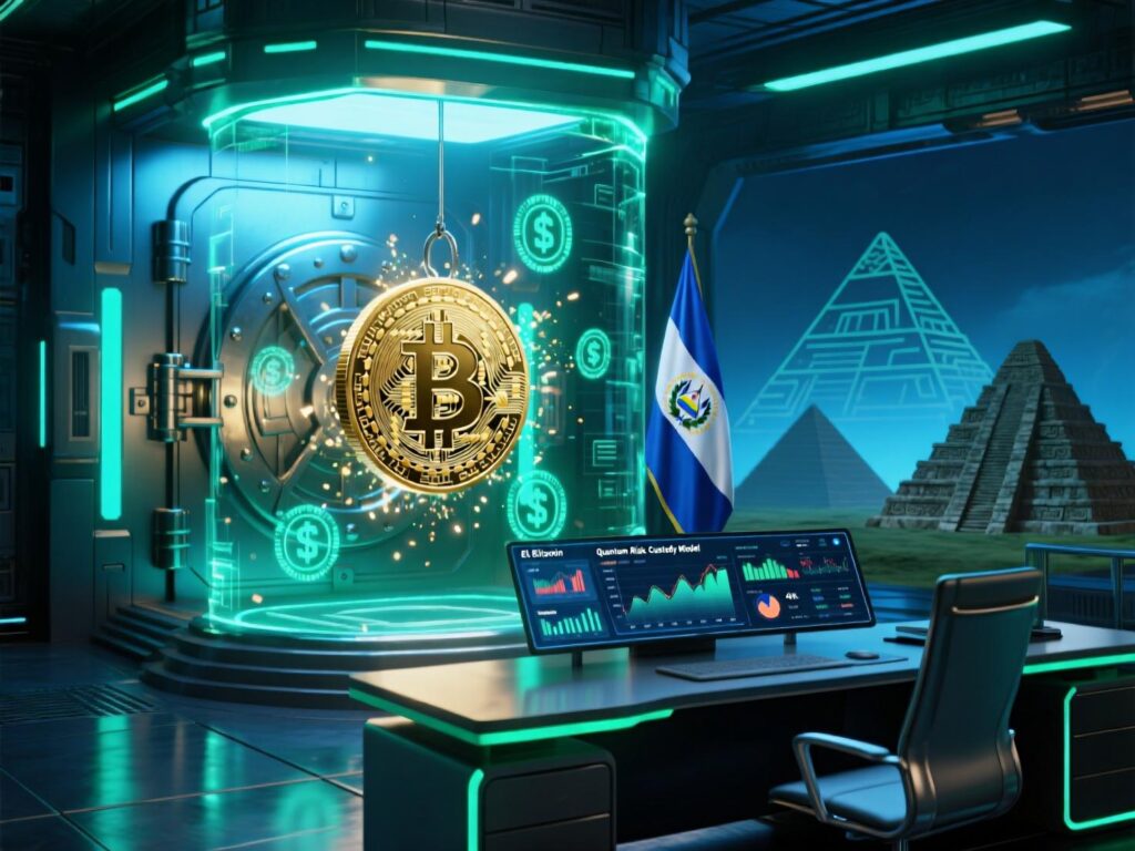 Diagram of El Salvador Bitcoin quantum risk mitigation via multiple addresses