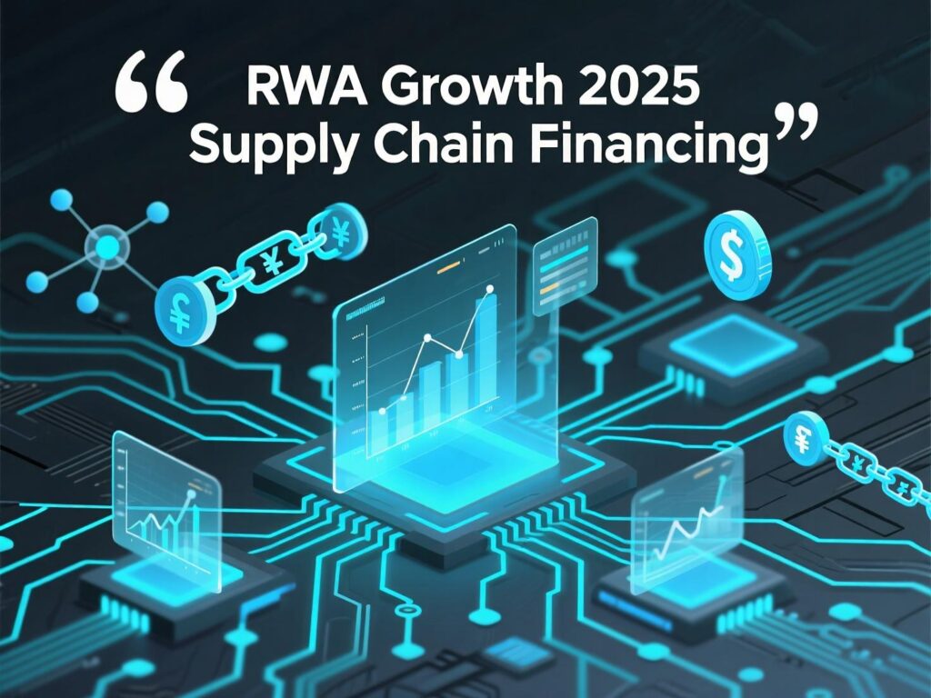 “Chart of RWA market growth supporting crypto-powered supply chain financing in 2025.”