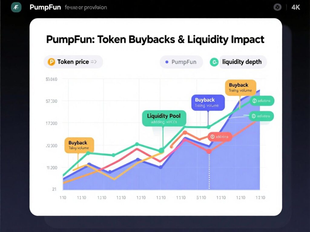 “Liquidity and supply reduction from Pump.fun PUMP token buybacks”