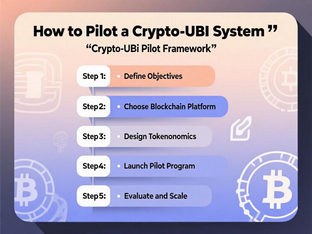 “Eight steps to design and launch a city-level crypto UBI pilot.”