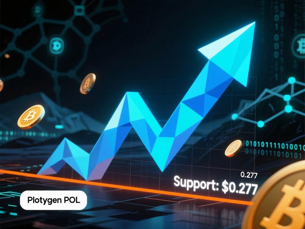 Support zone at $0.277–$0.278 as Polygon POL price surges 16%