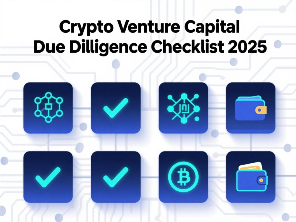 “Due diligence checklist for funds and founders in crypto venture capital.”