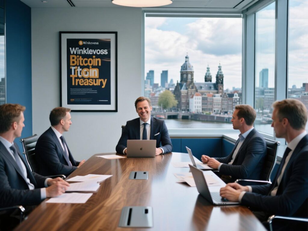 Investors react to Winklevoss-backed bitcoin treasury Amsterdam listing