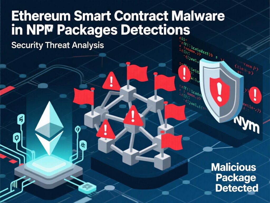Security detections map for Ethereum smart contract malware in npm packages.