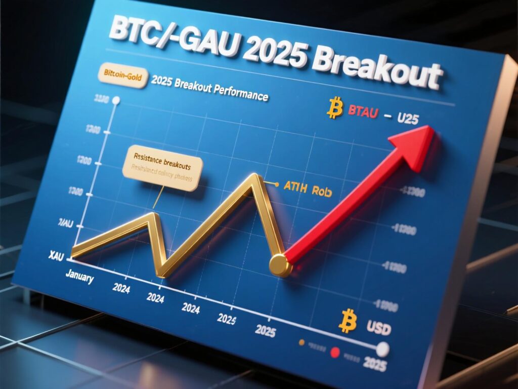 2025 performance: gold vs BTC before bitcoin-gold ratio 2025 breakout