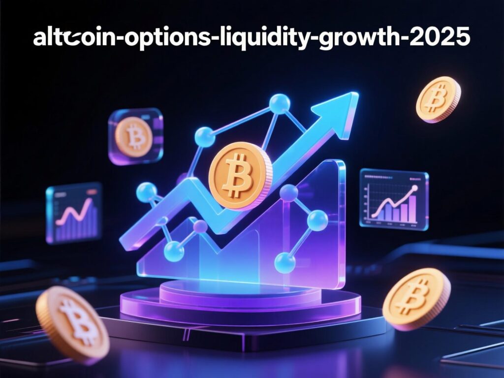 Bar chart of SOL/AVAX options OI growth vs BTC/ETH baseline.