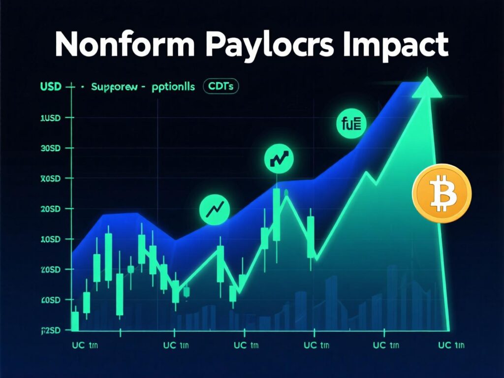 “Options skew and OI positioning around the bitcoin nonfarm payrolls impact”