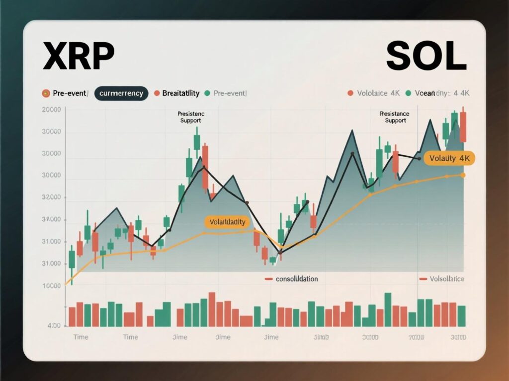 “Traders monitor XRP and SOL price volatility ahead of payrolls report”