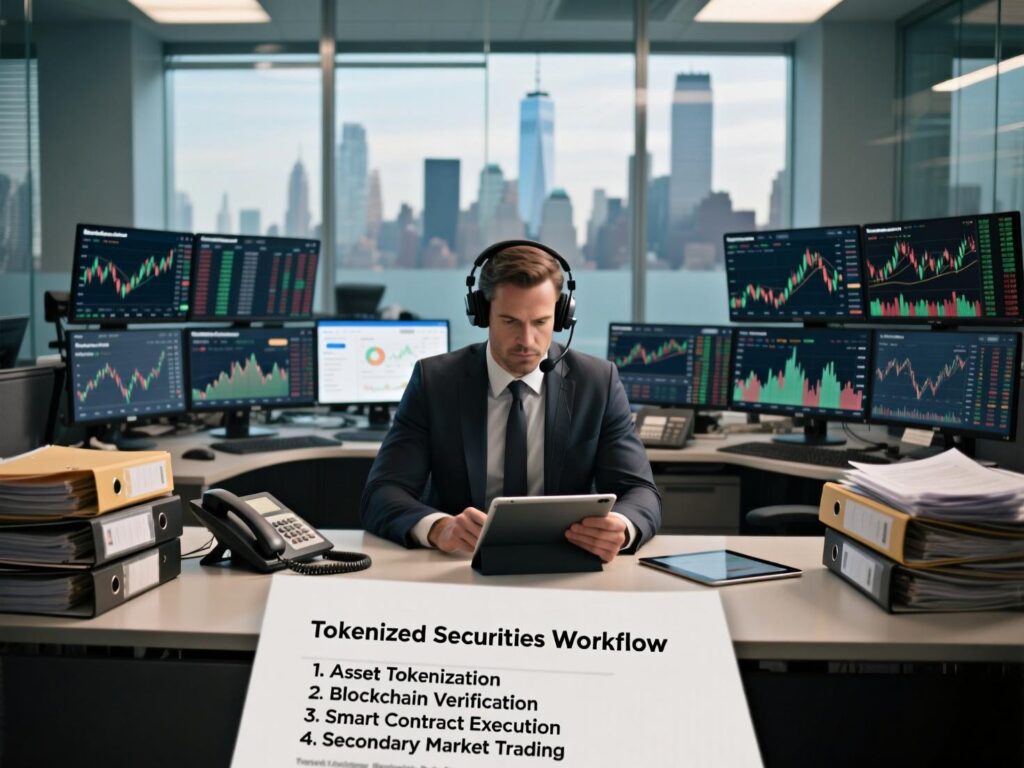 “How broker-dealer workflows adapt when tokenized stocks remain securities”