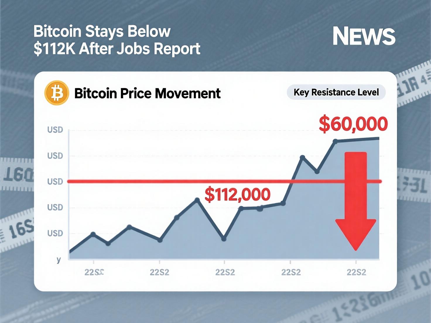 Bitcoin Stays Below $112K After Tough Jobs Report and Fed Cut Bets. What Next?