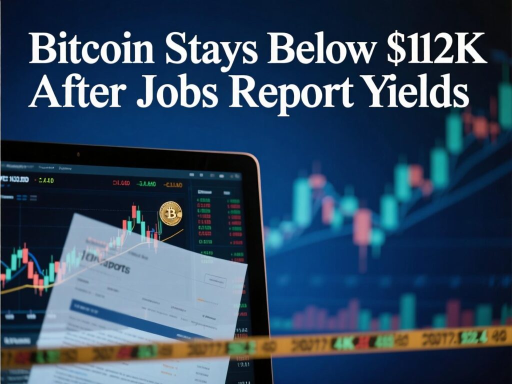 “Treasury yields wobble as bitcoin stays below $112K after jobs report”