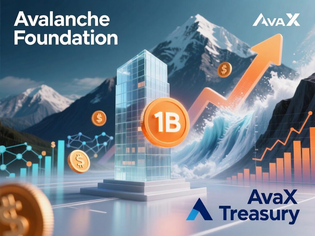 Graphic explaining SPAC route in the Avalanche Foundation $1B AVAX treasury raise