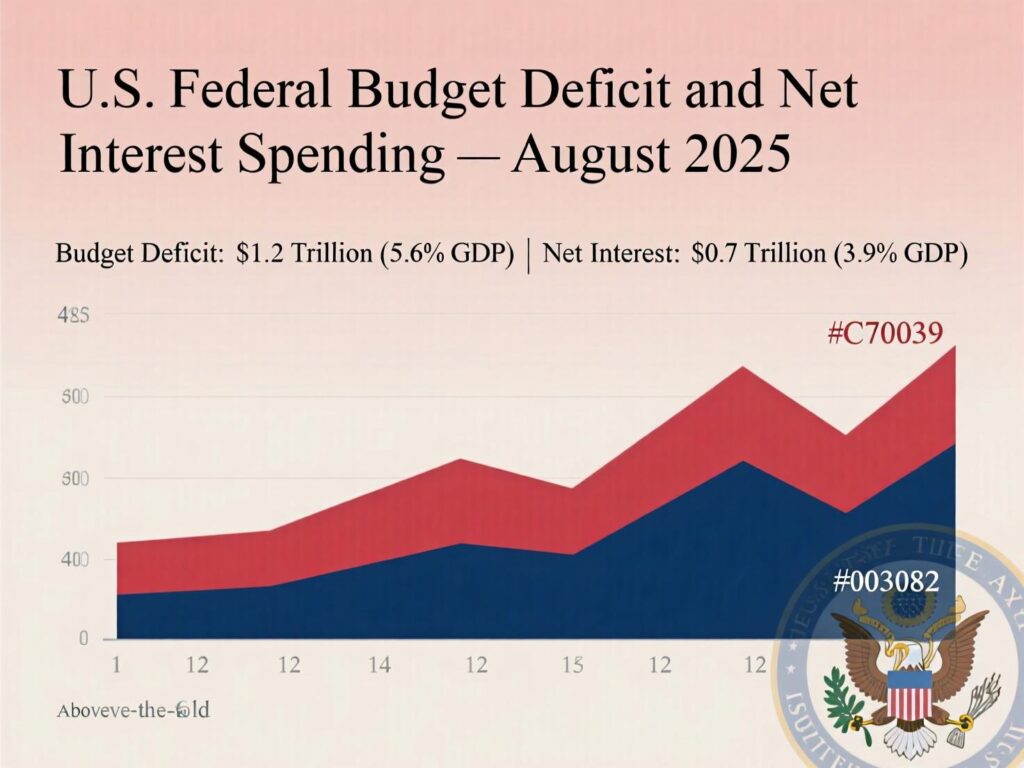 “Rising net interest costs contributing to US August 2025 budget deficit”