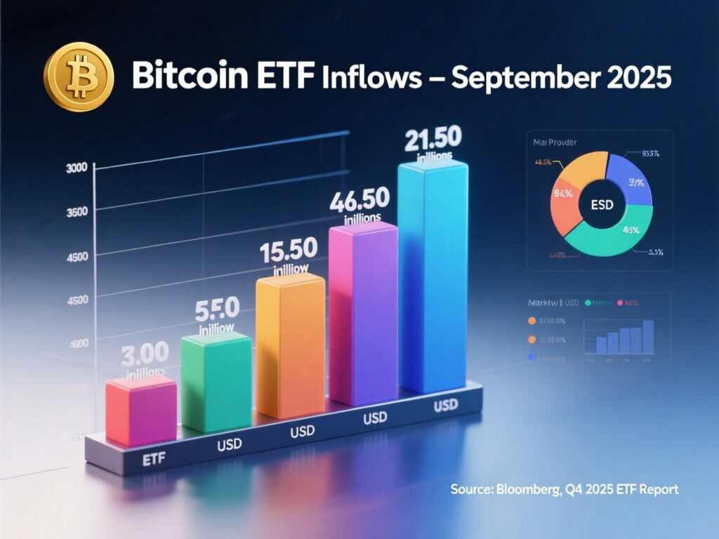 “Macro backdrop supporting bitcoin ETF inflows September 2025”