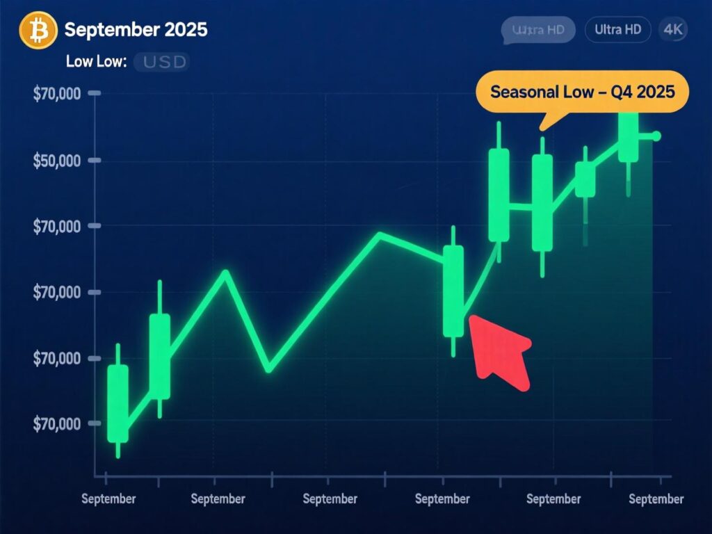 Q4 seasonality context for bitcoin September low 2025.