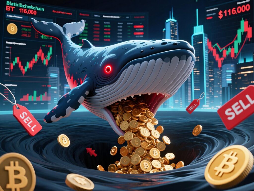 “On-chain flows highlight addresses tied to Bitcoin whale dumping as BTC hits $116K.”