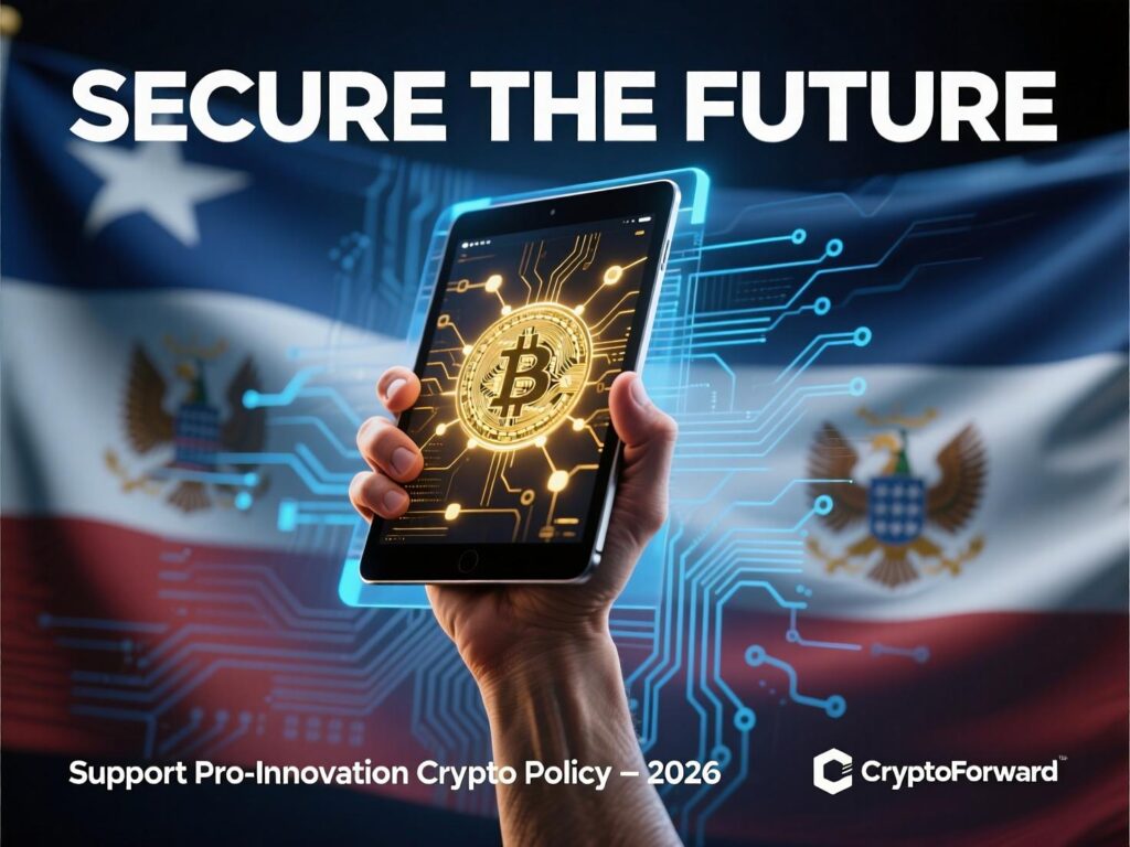 “Political ad montage related to digital-asset policy”