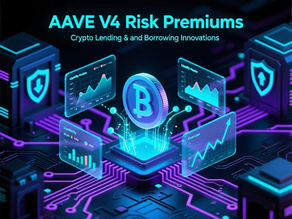 “Aave V4 diagram showing risk-based pricing tiers and liquidity routing.”