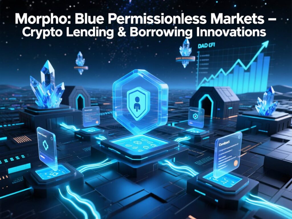 “Morpho Blue permissionless market architecture with oracle and LLTV parameters.”
