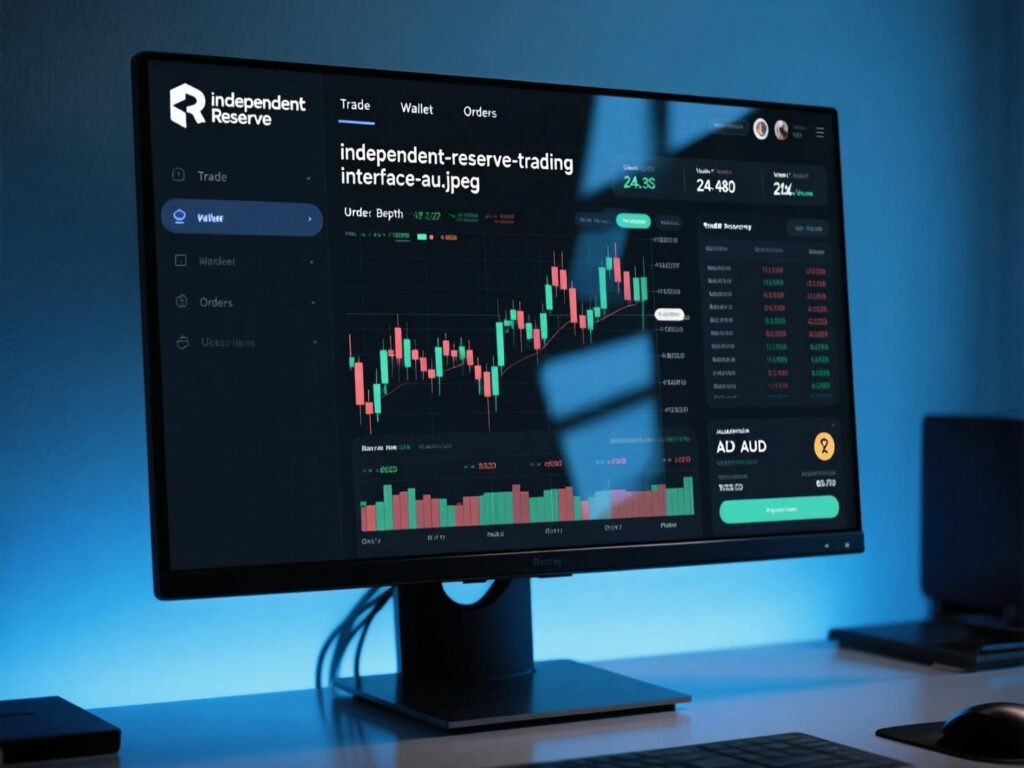 Independent Reserve crypto exchange trading screen in Australia”