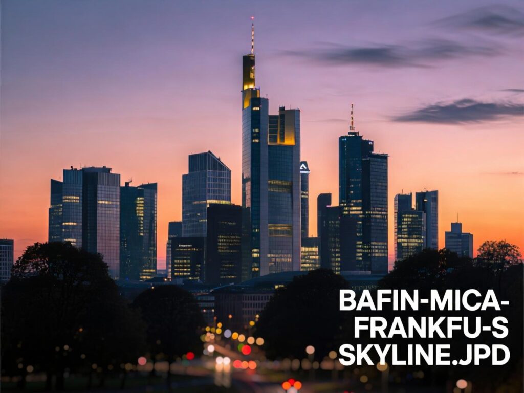 Frankfurt skyline representing BaFin/MiCA license expansion