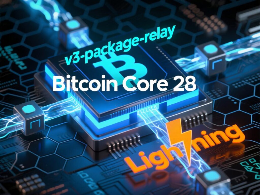 Bitcoin Lightning Network Updates 2 “Diagram showing v3/TRUC and 1-parent-1-child package relay improving Lightning fee bumping”