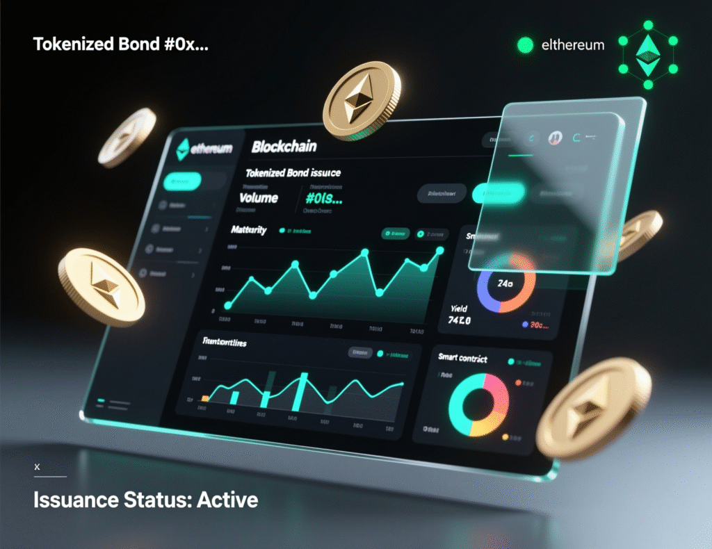 Exclusive: China asks brokers to pause real-world asset business in Hong Kong, sources say 3 Tokenised bond issuance on Ethereum dashboard illustration