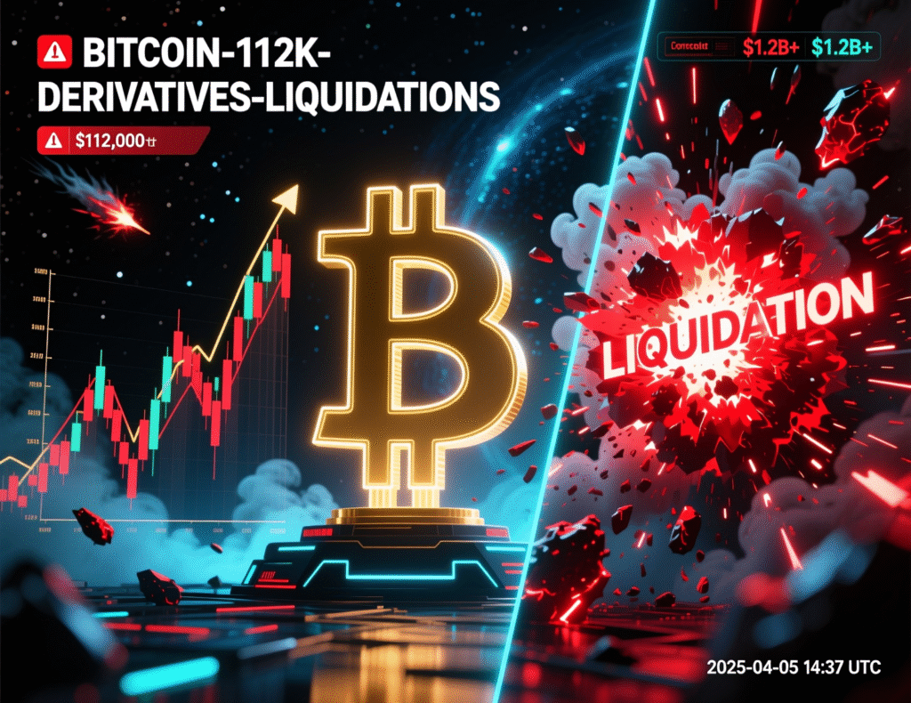 “Bitcoin price consolidating near $112,000 after liquidations”