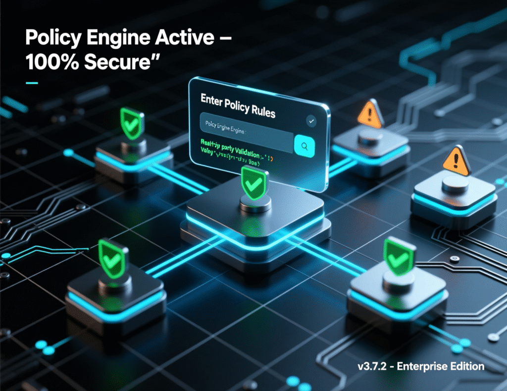 “Policy engine for MPC wallets with spend limits, roles, time windows.”
