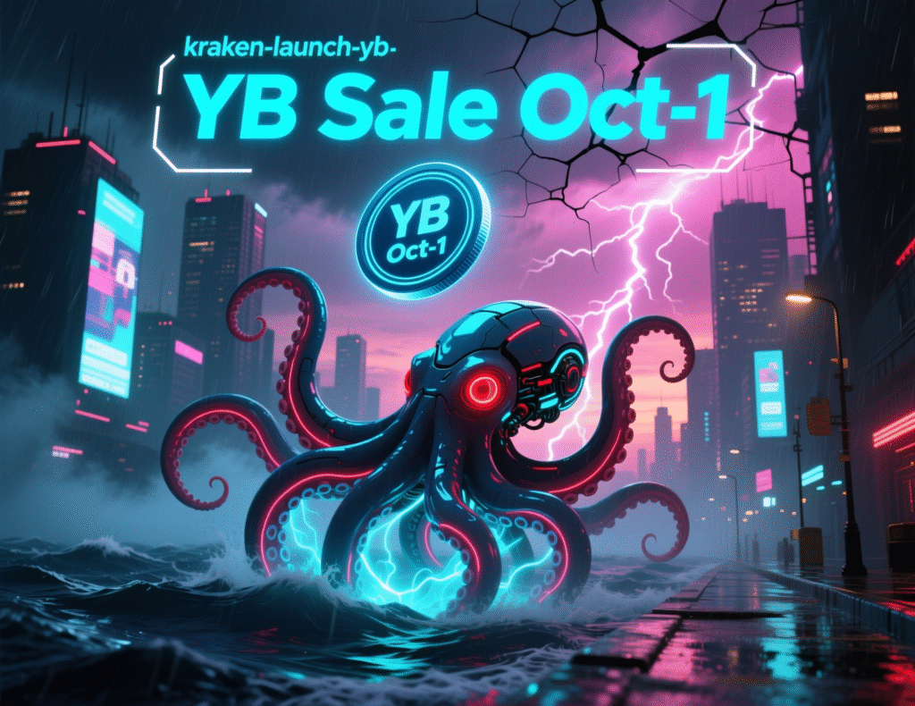 Curve Finance Founder Michael Egorov Launches Bitcoin Yield Protocol 3 Kraken Launch interface showing YB sale start time