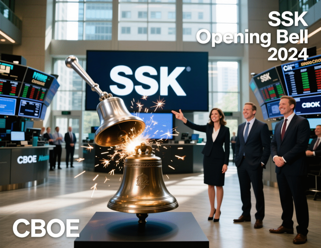 Cboe BZX screen displaying SSK listing details