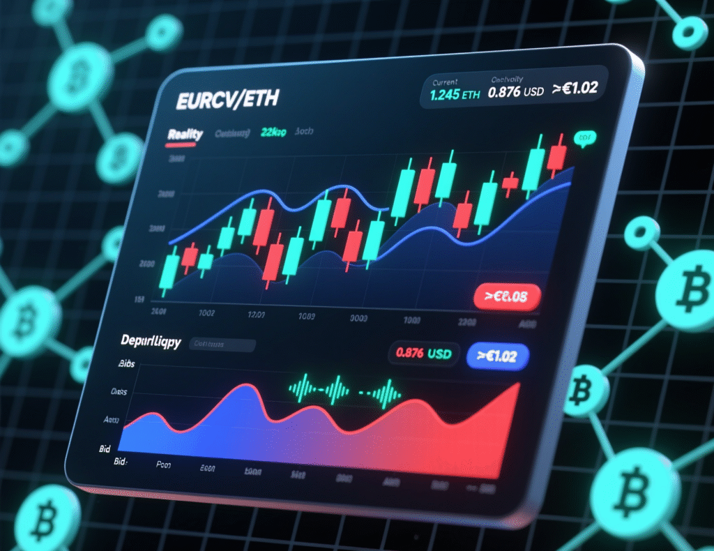 EURCV price and depth on Uniswap v3