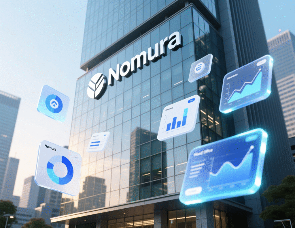 Nomura-Owned Laser Digital Plans Crypto License Application in Japan: Bloomberg 2 Nomura brand signage symbolizing digital-asset expansion