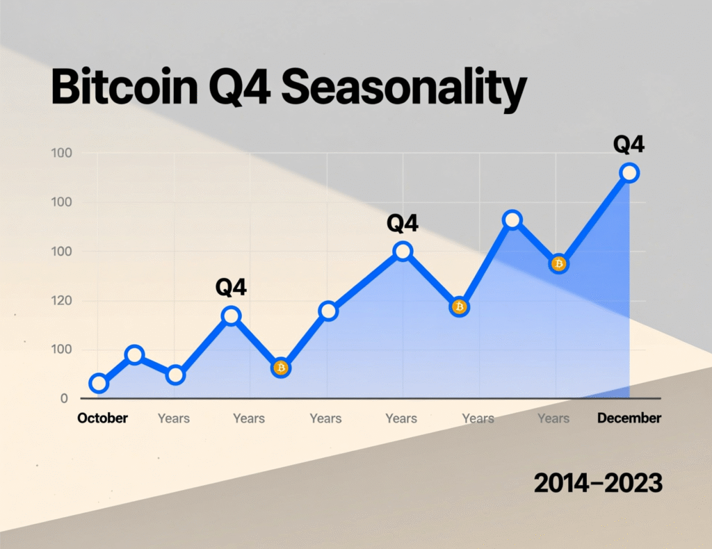‘Very likely’ Bitcoin cycle will continue in some form: Gemini exec 3 Chart showing Bitcoin Q4 seasonality over multiple years