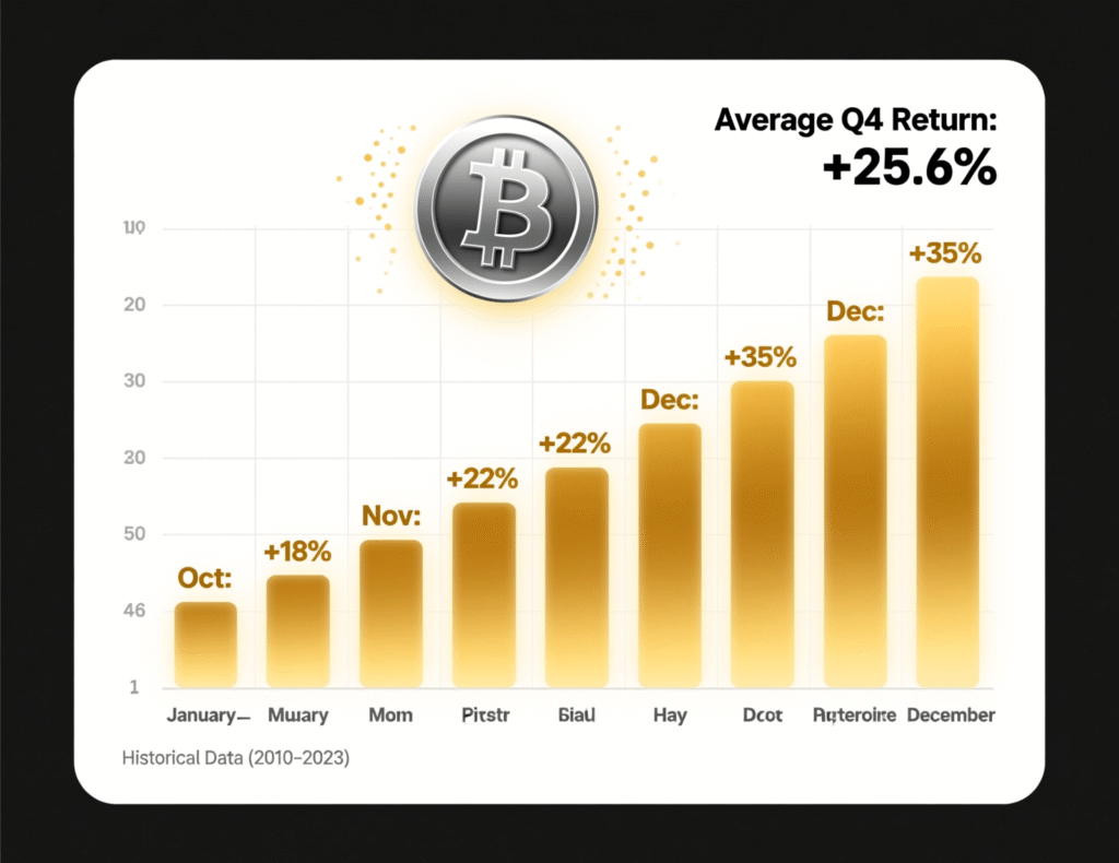“Bitcoin quarterly seasonality highlighting strong Q4 performance”