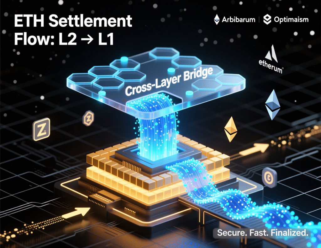How Ethereum’s Fusaka Upgrade Could Be a Game-Changer, Asset Manager VanEck Explains 3 “ETH settlement flow across L2 to Ethereum L1”