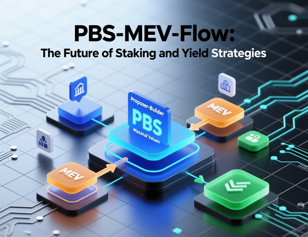 The Future of Staking and Yield Strategies 4 “Proposer-Builder Separation flow and MEV capture in The Future of Staking and Yield Strategies.”