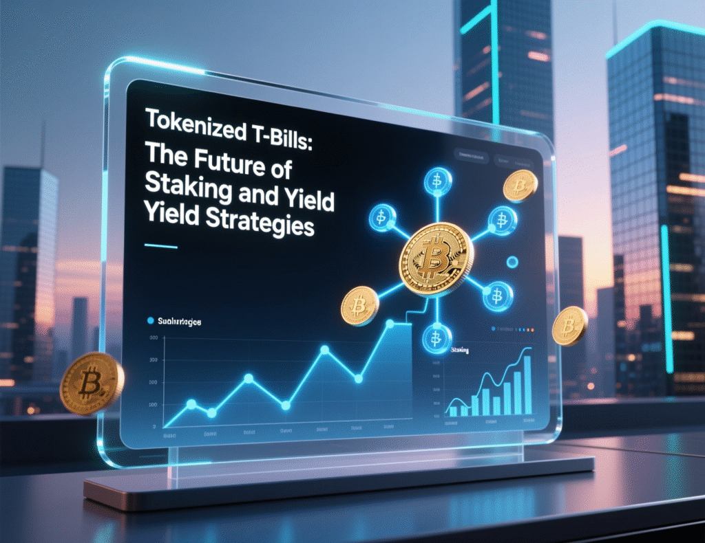 The Future of Staking and Yield Strategies 5 Growth of tokenized T-bills and RWAs supporting The Future of Staking and Yield Strategies.”