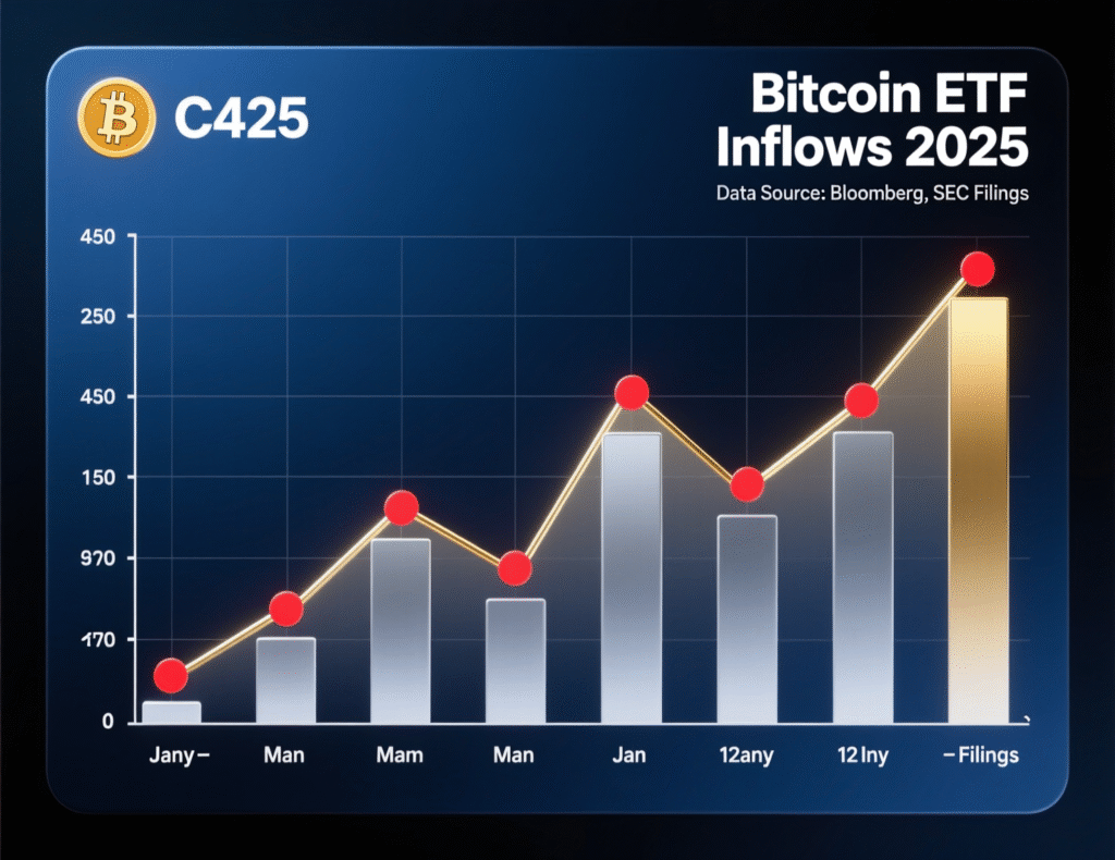 Weekly net inflows to U.S. spot Bitcoin ETFs