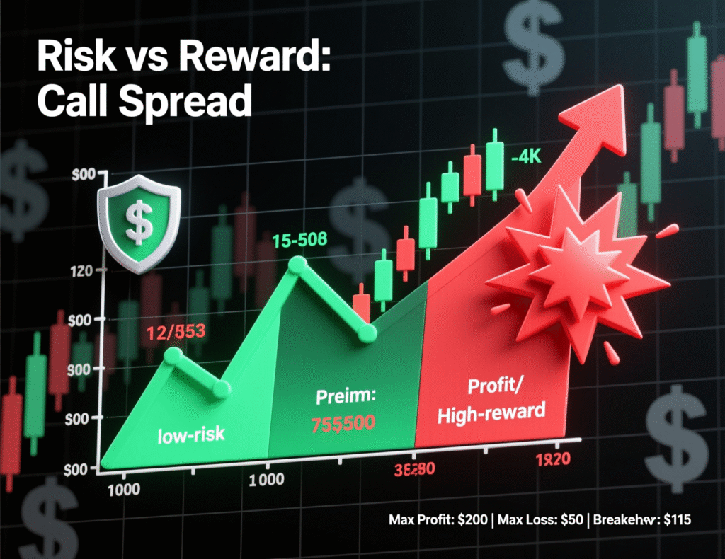“Bull call spread risk and reward overview”