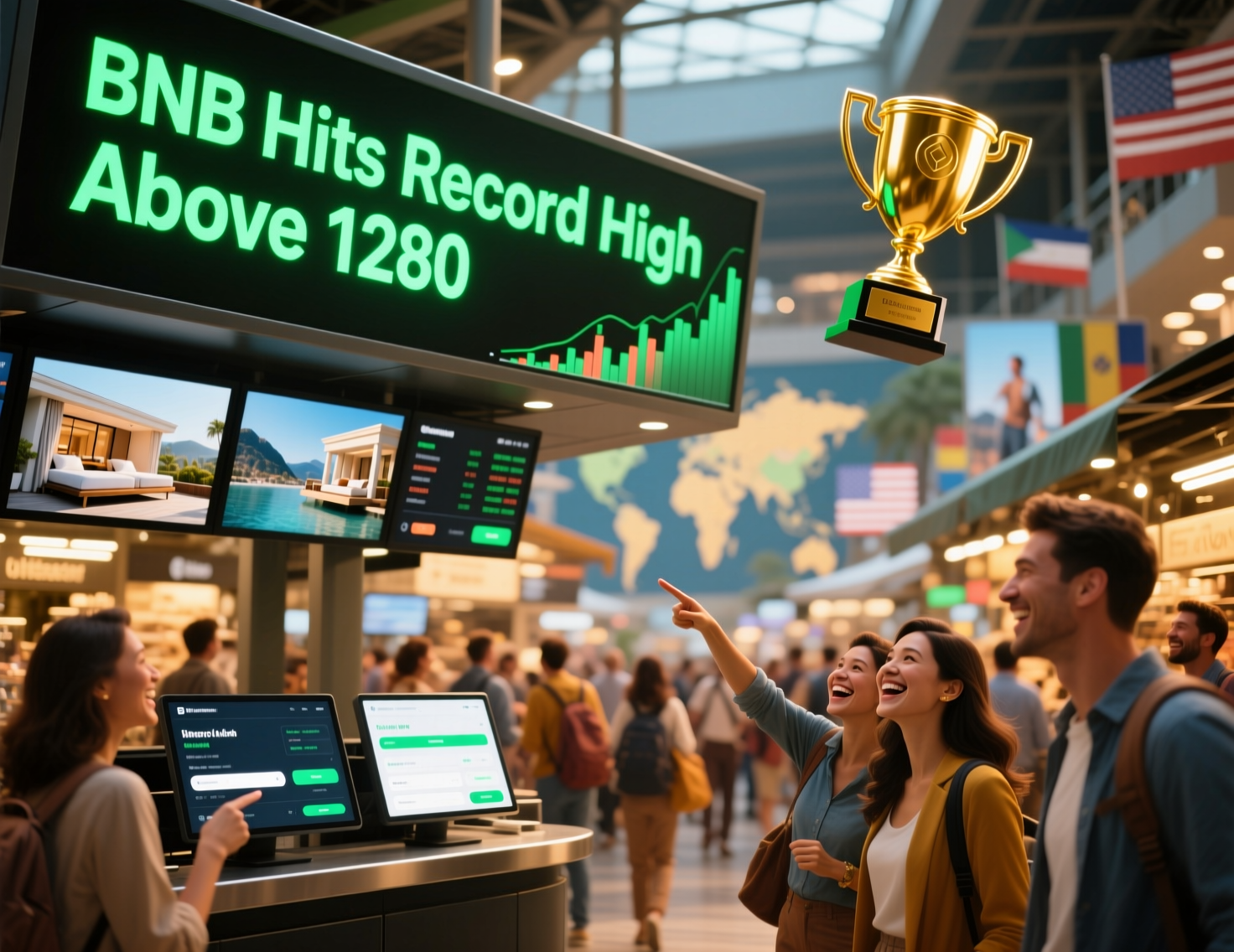 BNB hits record high above $1,280 on strong BNB Chain activity