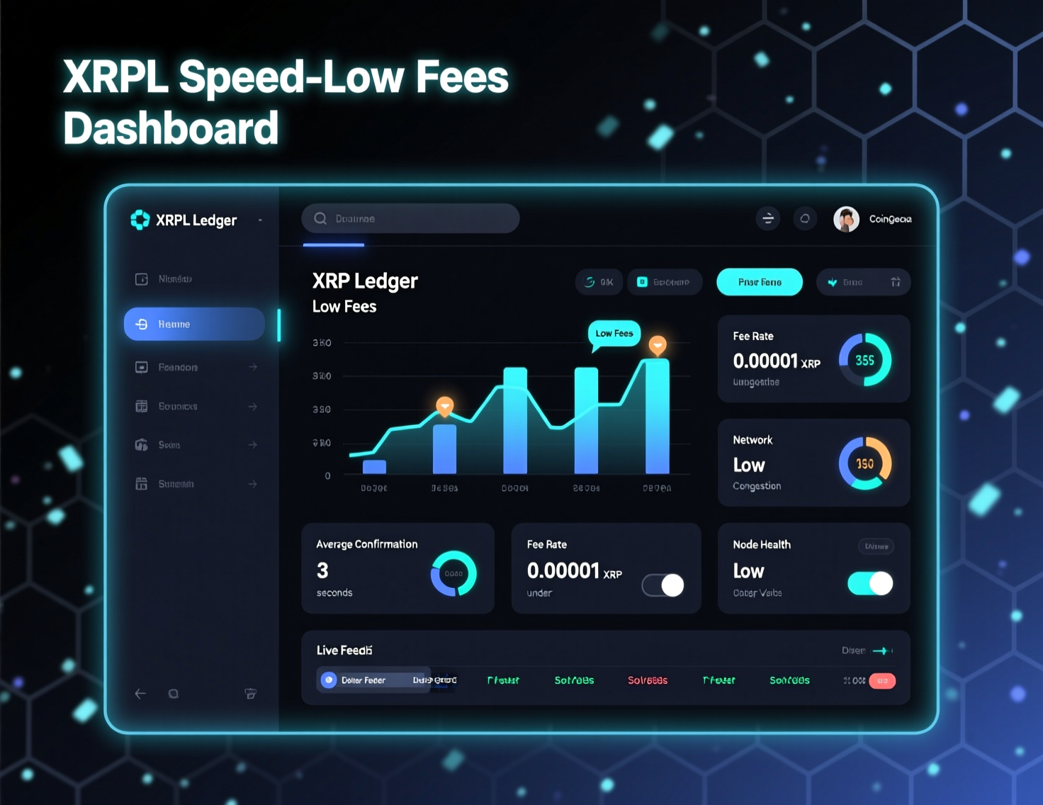 xrpl-speed-low-fees-dashboard.png “XRPL transaction finality and fee metrics dashboard”