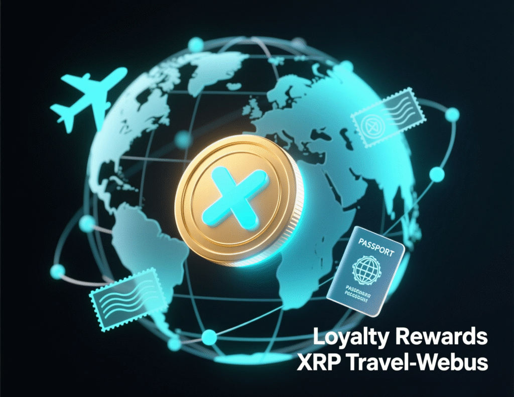 Why XRP matters: 5 key factors driving its value beyond price 2 “Travel loyalty app mockup using XRP rewards”