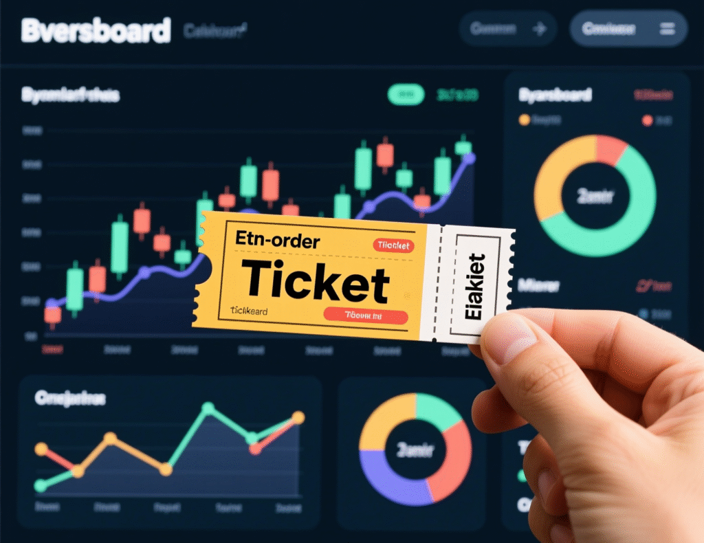 Screenshot-style view of an order ticket for a crypto ETN on a UK platform